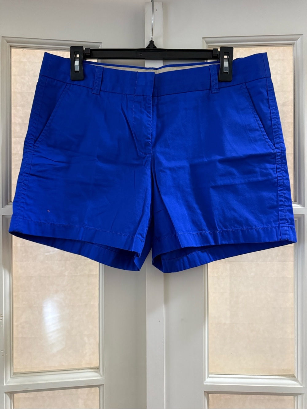 J. Crew Bright Royal Blue Mid-Rise Cotton Shorts